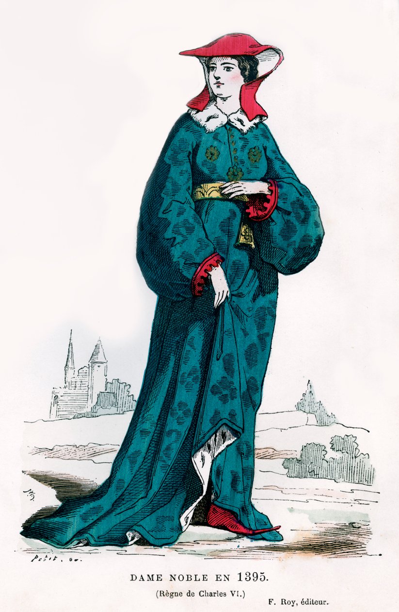 Šlechtica doby francouzského Karla VI., 1395 1882-1884 od Petit