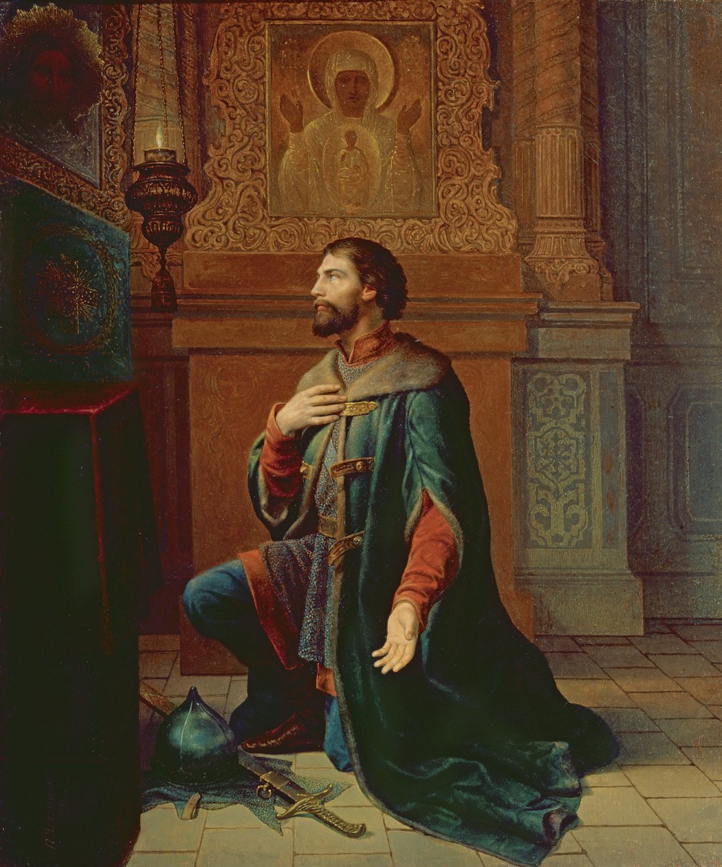 Bojar před tažením, 1871 od Petr Mikhailovich Shamshin