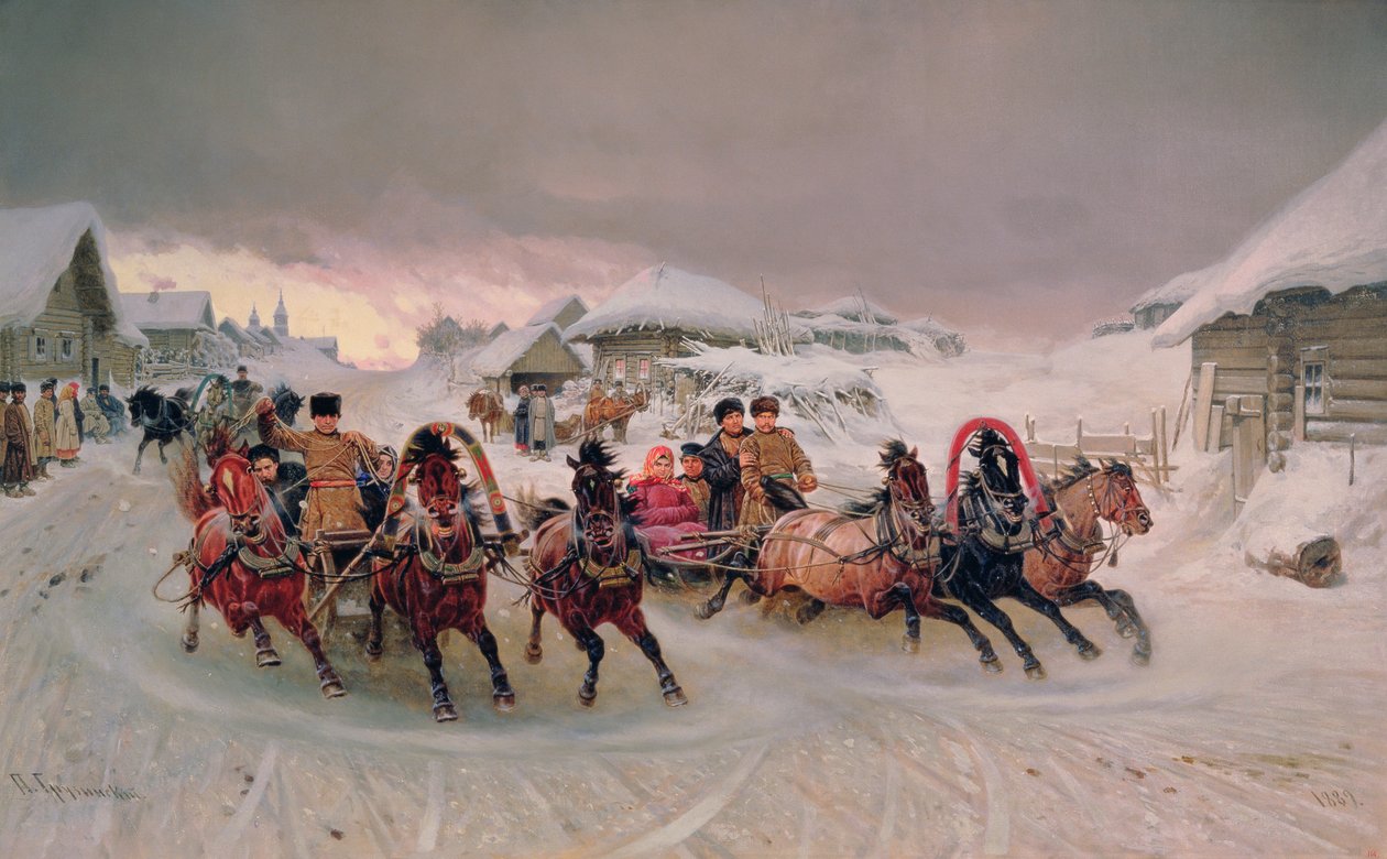 Masopust, 1889 od Petr Nicolaevich Gruzinsky