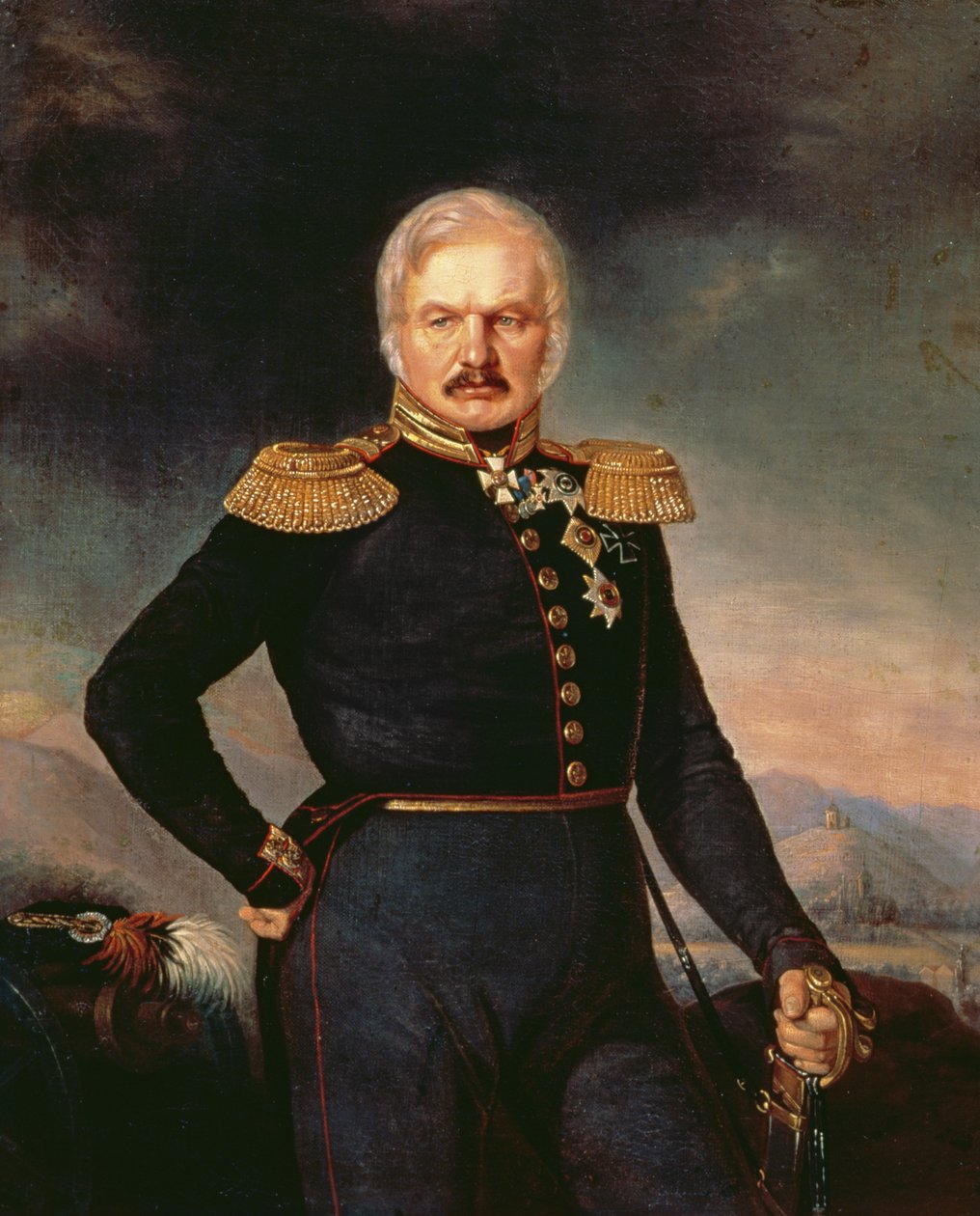 Portrét generála Alexeje Ermolova (1816-27), kolem 1843 od Petr Zakharovich Zakharov-Chechenets