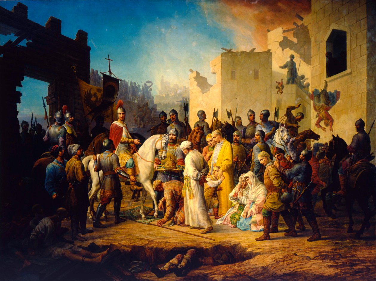Car Ivan IV dobývá Kazaň v roce 1552, 1894 od Petr Mikhailovich Shamshin