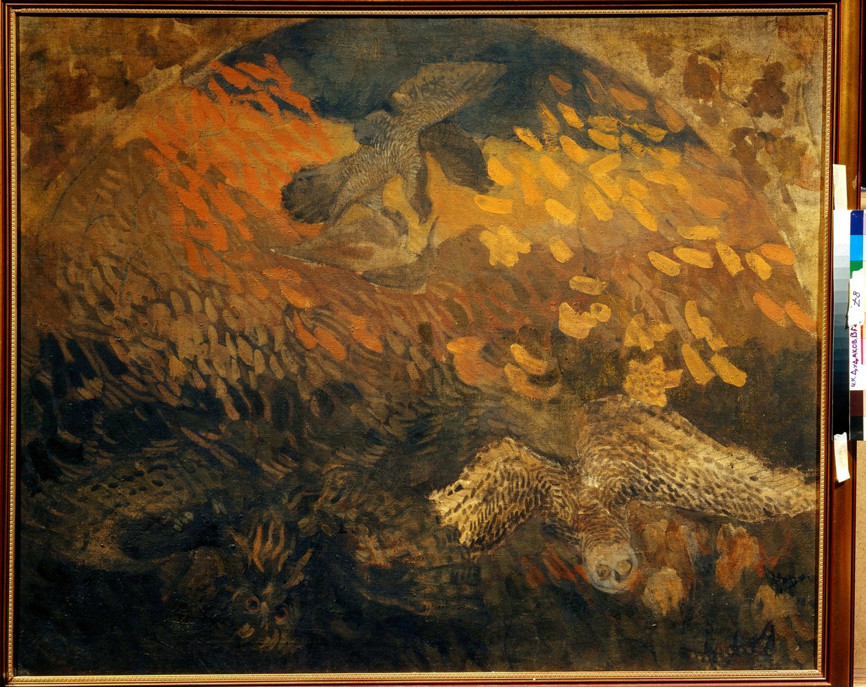 ""La nuit"" (Noc) Obraz Petra Savviche Utkina (1877-1934) Tempera na plátně 1904 Rozměr 103x124 cm Soukromá sbírka od Petr Savvic Utkin