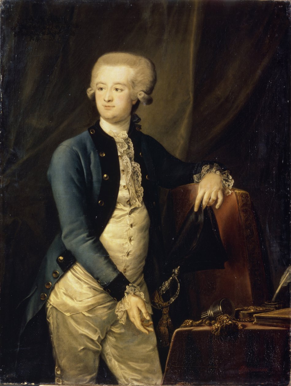 Portrét barona Petra Fjodoroviče Maltitze 1753-1826, 1785 od Petro Semyonovich Drozhdin