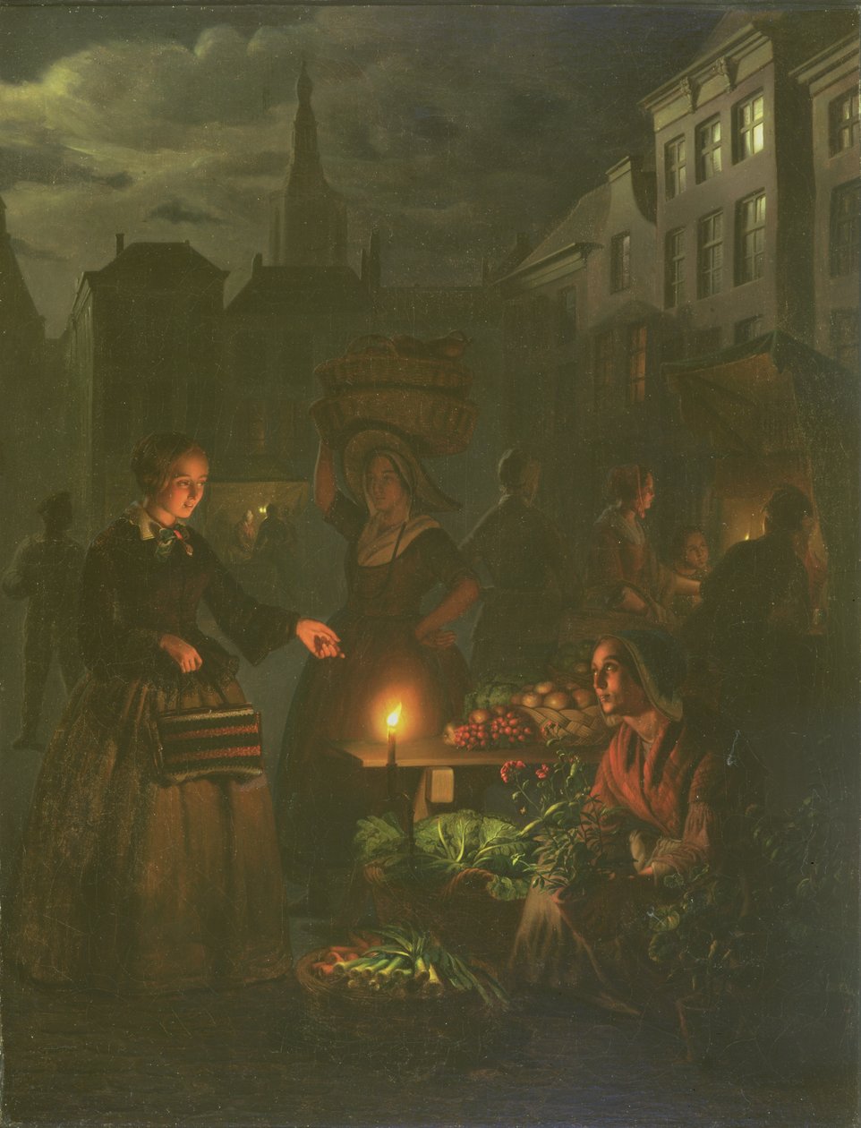 Stánek se zeleninou od Petrus van Schendel
