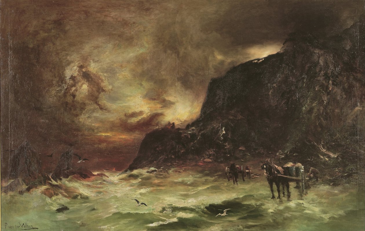 Bouře ve Wellington Heads od Petrus van der Velden