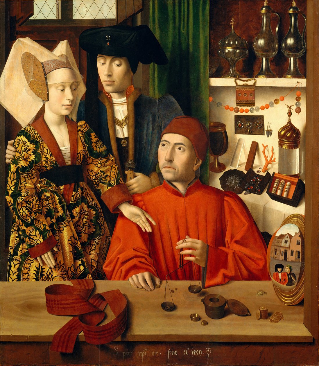Zlatník ve svém obchodě od Petrus Christus