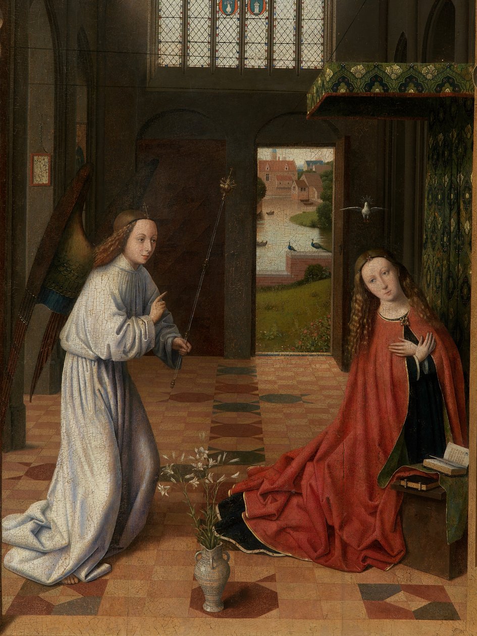 Detail Zvěstování od Petrus Christus