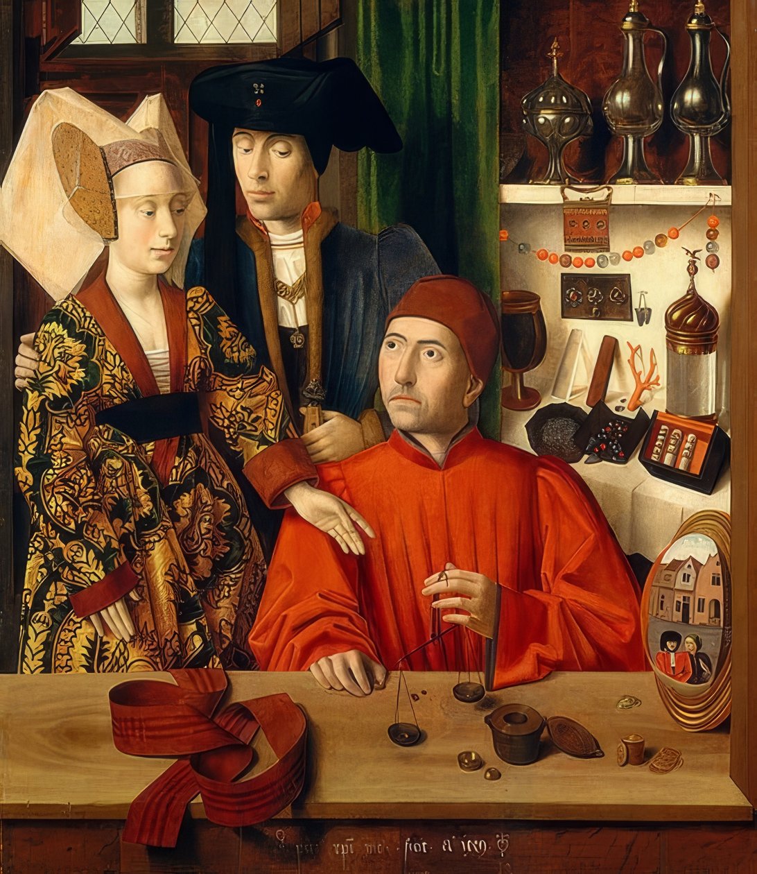 Zlatník ve svém obchodě. 1449 od Petrus Christus