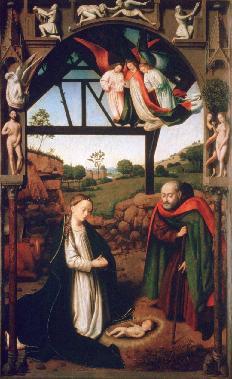 Narození Páně, 1452 od Petrus Christus
