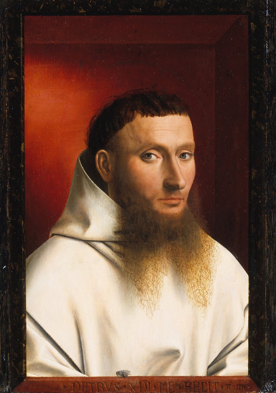 Portrét kartuziána od Petrus Christus