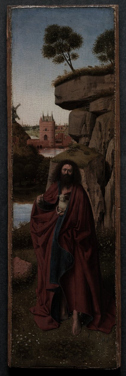 Svatý Jan Křtitel v krajině, asi 1445 (olej na desce) od Petrus Christus