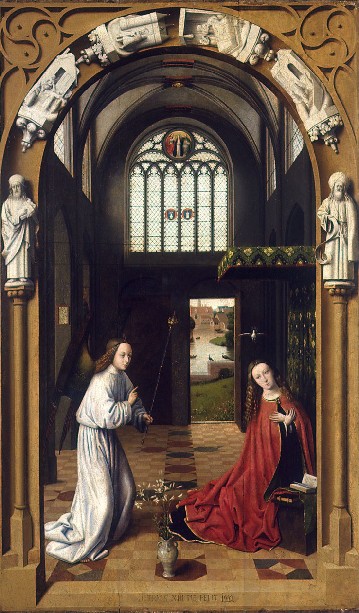 Zvěstování, 1452. od Petrus Christus