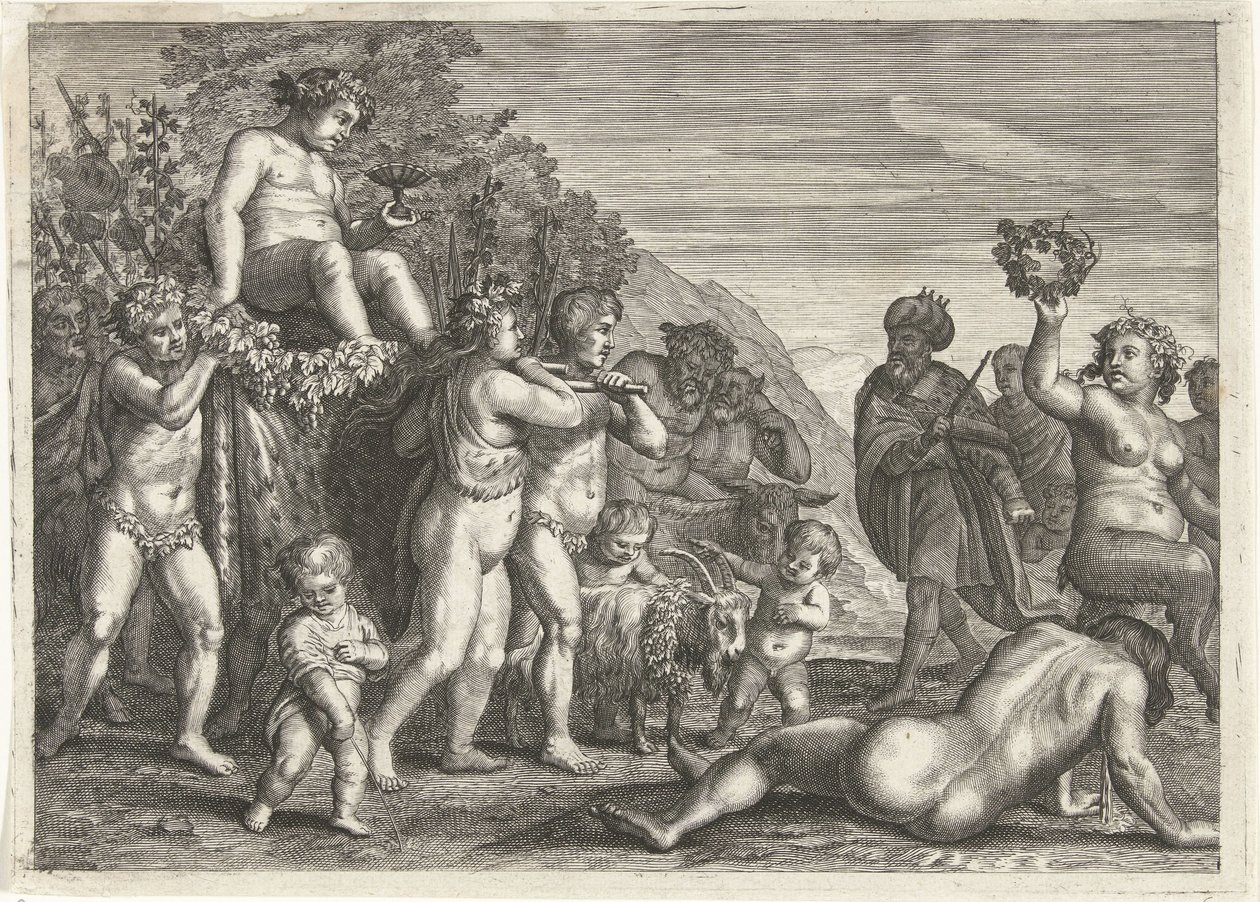 Triomf van Bacchus od Petrus Clouwet (possibly)