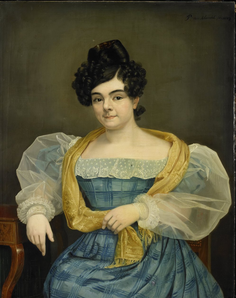 Portrét Adriany Johanny van Wijckové od Petrus van Schendel
