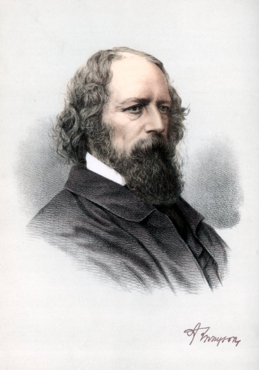 Alfred Tennyson, první baron Tennyson, anglický básník, c1890. od Petter and Galpin Cassell