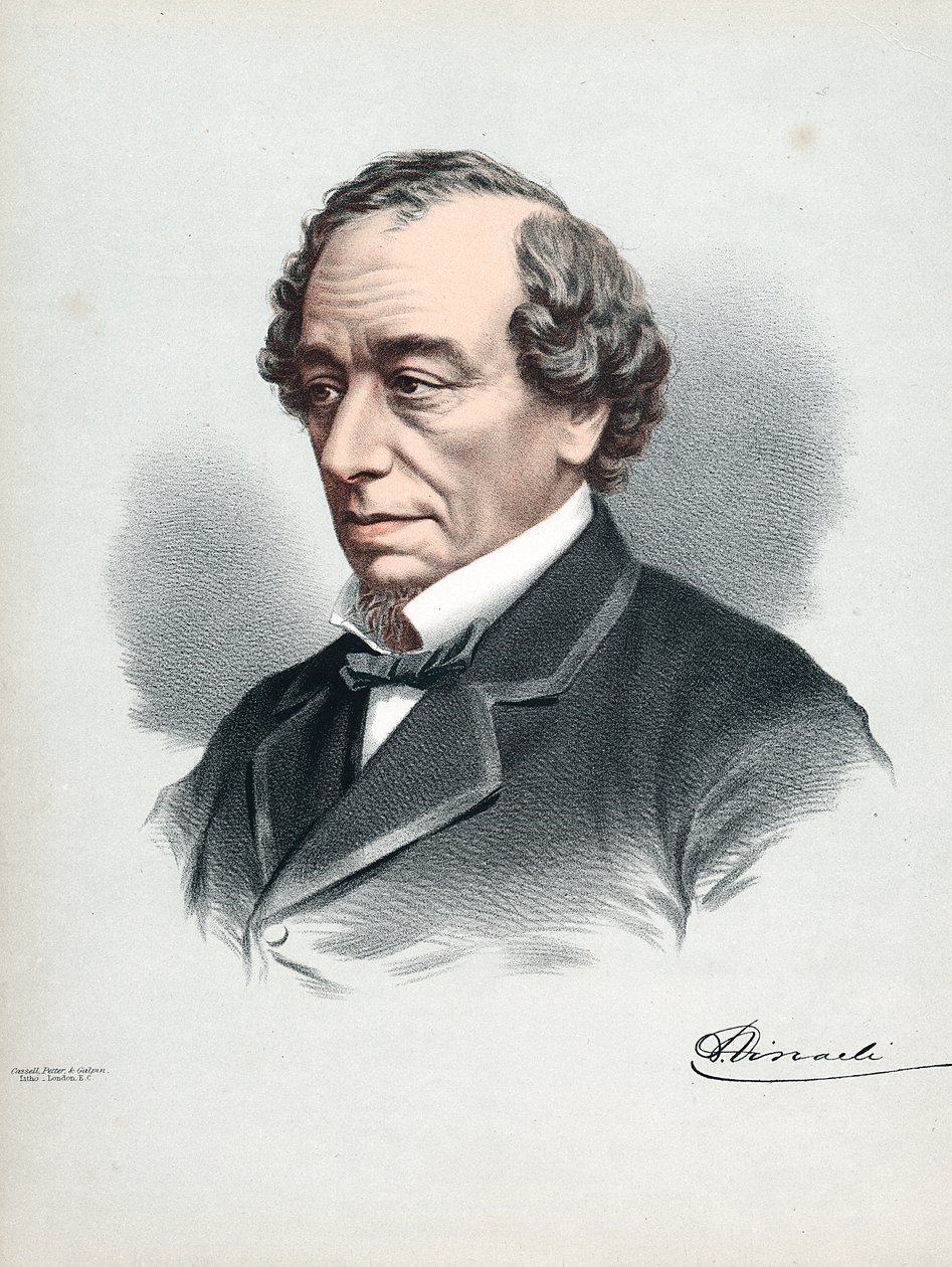 Benjamin Disraeli, 1. hrabě z Beaconsfield 1804-1881, britský konzervativní státník, c1880 od Petter and Galpin Cassell