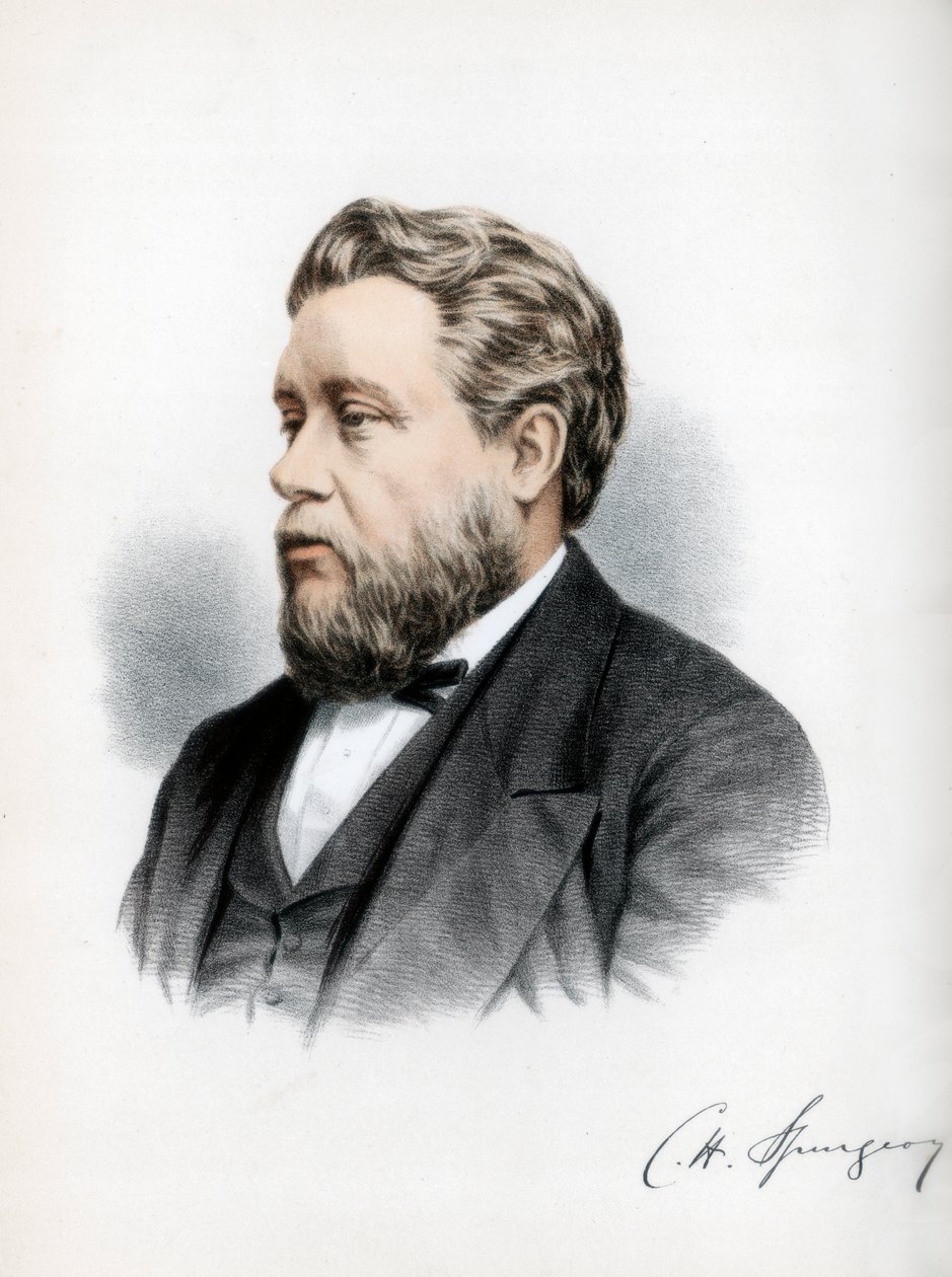 Charles Haddon Spurgeon, britský baptistický kazatel, c1890. od Petter and Galpin Cassell