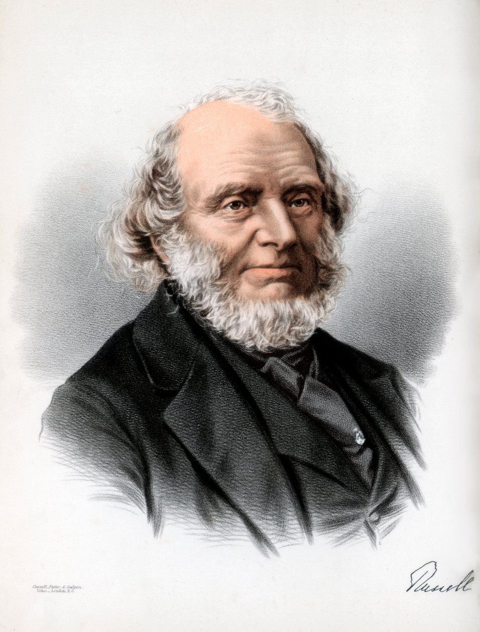 John Russell, 1. Earl Russell, anglický whig a liberální politik, c1890. od Petter and Galpin Cassell