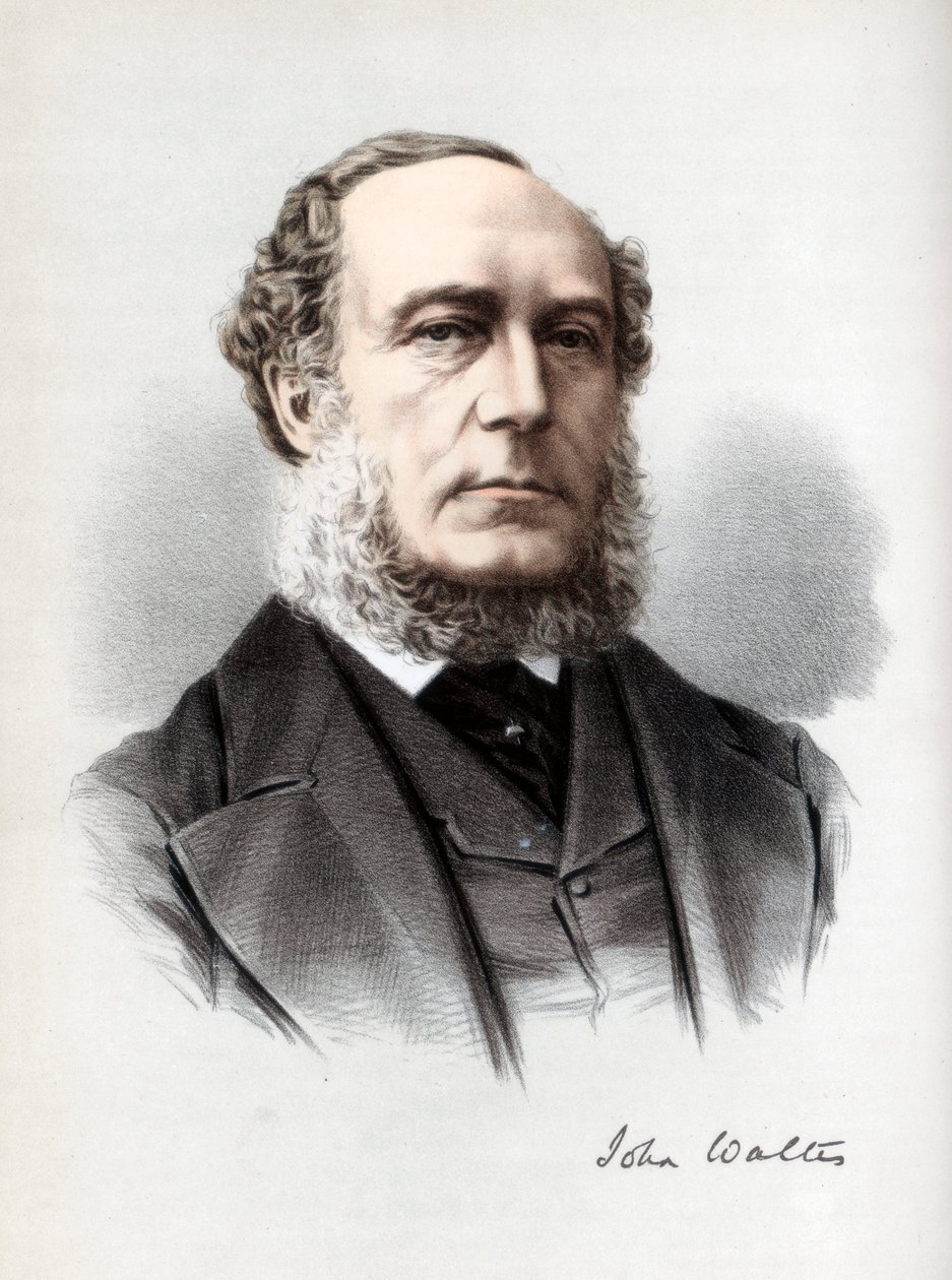 John Walter, britský umírněný liberální politik, c1890. od Petter and Galpin Cassell