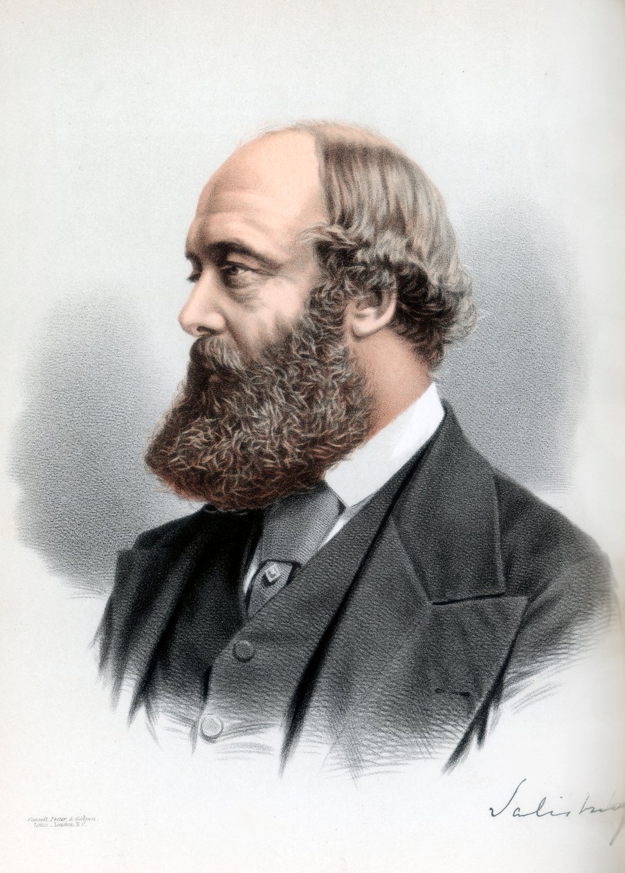 Robert Gascoyne-Cecil, 3. markýz ze Salisbury, britský státník a premiér, c1890. od Petter and Galpin Cassell