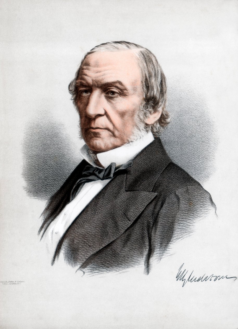 William Ewart Gladstone, britský státník a předseda vlády Liberální strany, c1890. od Petter and Galpin Cassell