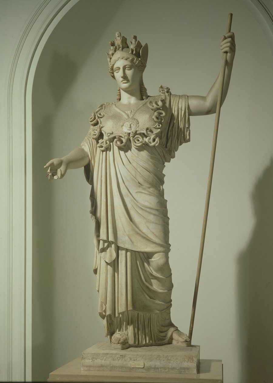 Římská replika Atheny Farnese (mramor) od Phidias
