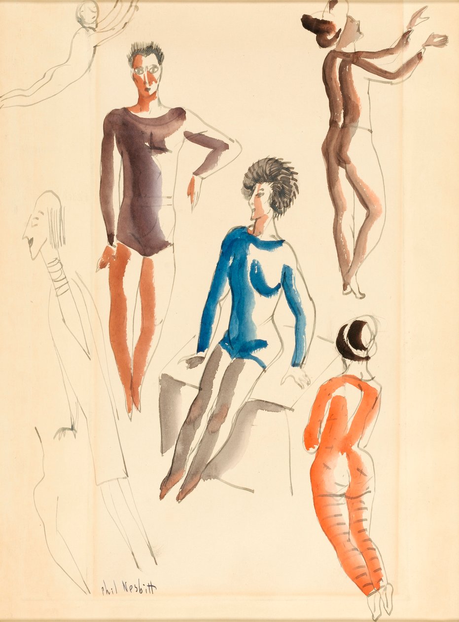 Humorné figurky, n.d. od Phil Nesbitt