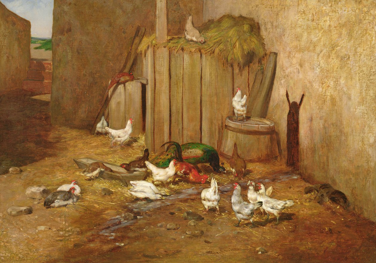Hospodářský dvůr od Philibert Leon Couturier