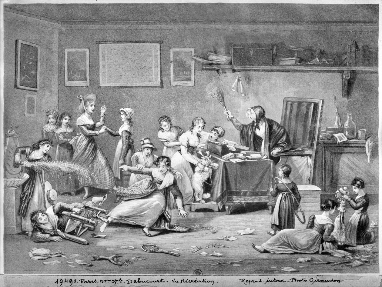Přestávka (akvatinta) od Philibert Louis Debucourt