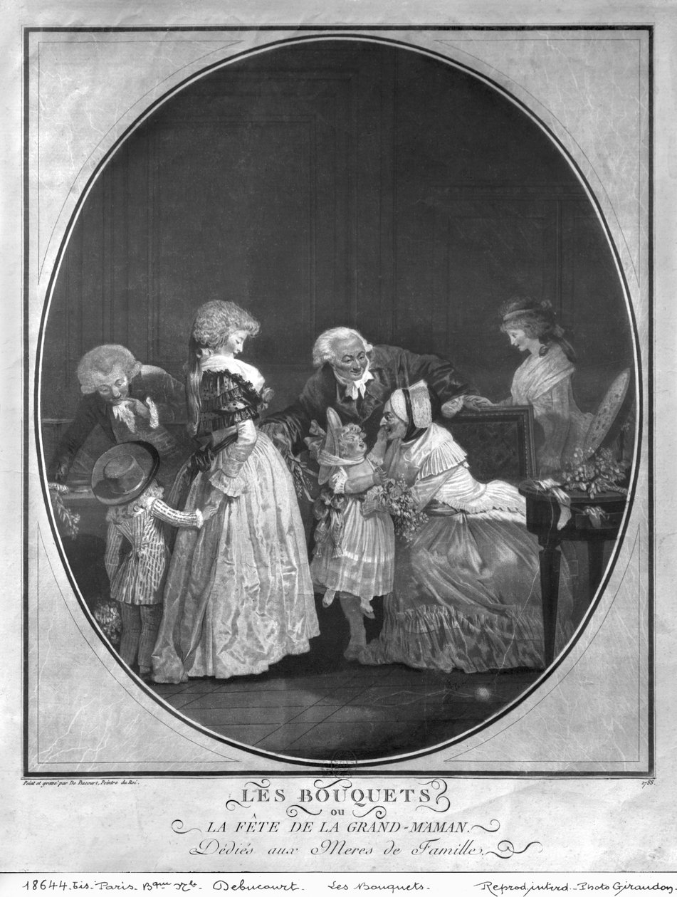 Kytice aneb slavící babička, 1788 od Philibert Louis Debucourt