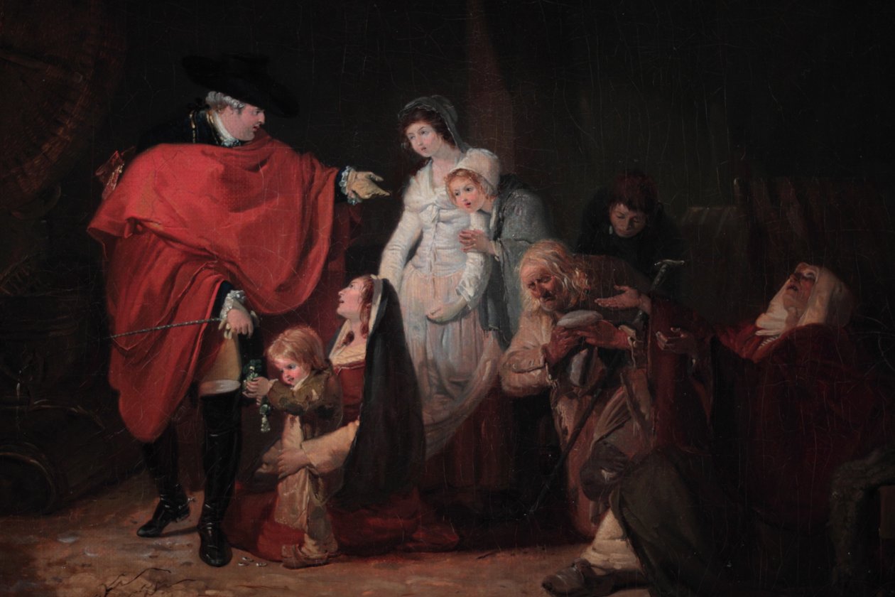 Lidská vlastnost Ludvíka XVI. (Detail) od Philibert Louis Debucourt