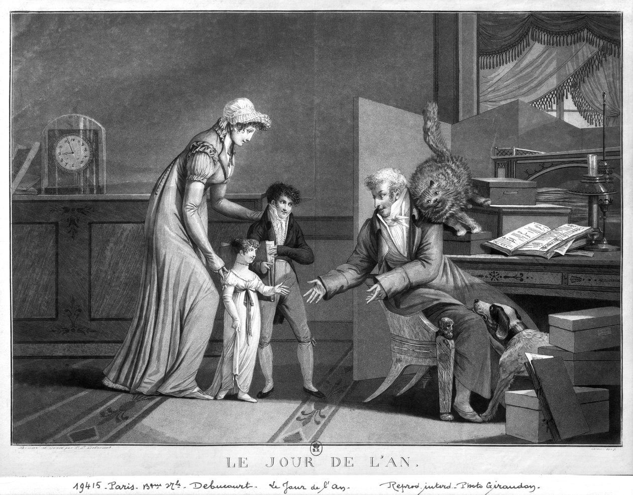 Nový rok, 1807 od Philibert Louis Debucourt