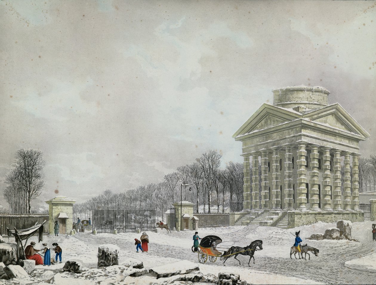 Barriere des Champs-Elysées, 1808 (akvatinta) od Philibert Louis Debucourt