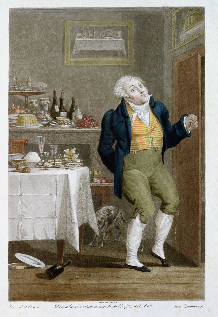 Konec gastronomů od Philibert Louis Debucourt