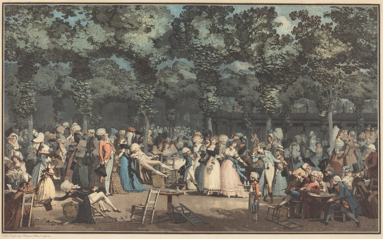 Veřejná promenáda od Philibert-Louis Debucourt