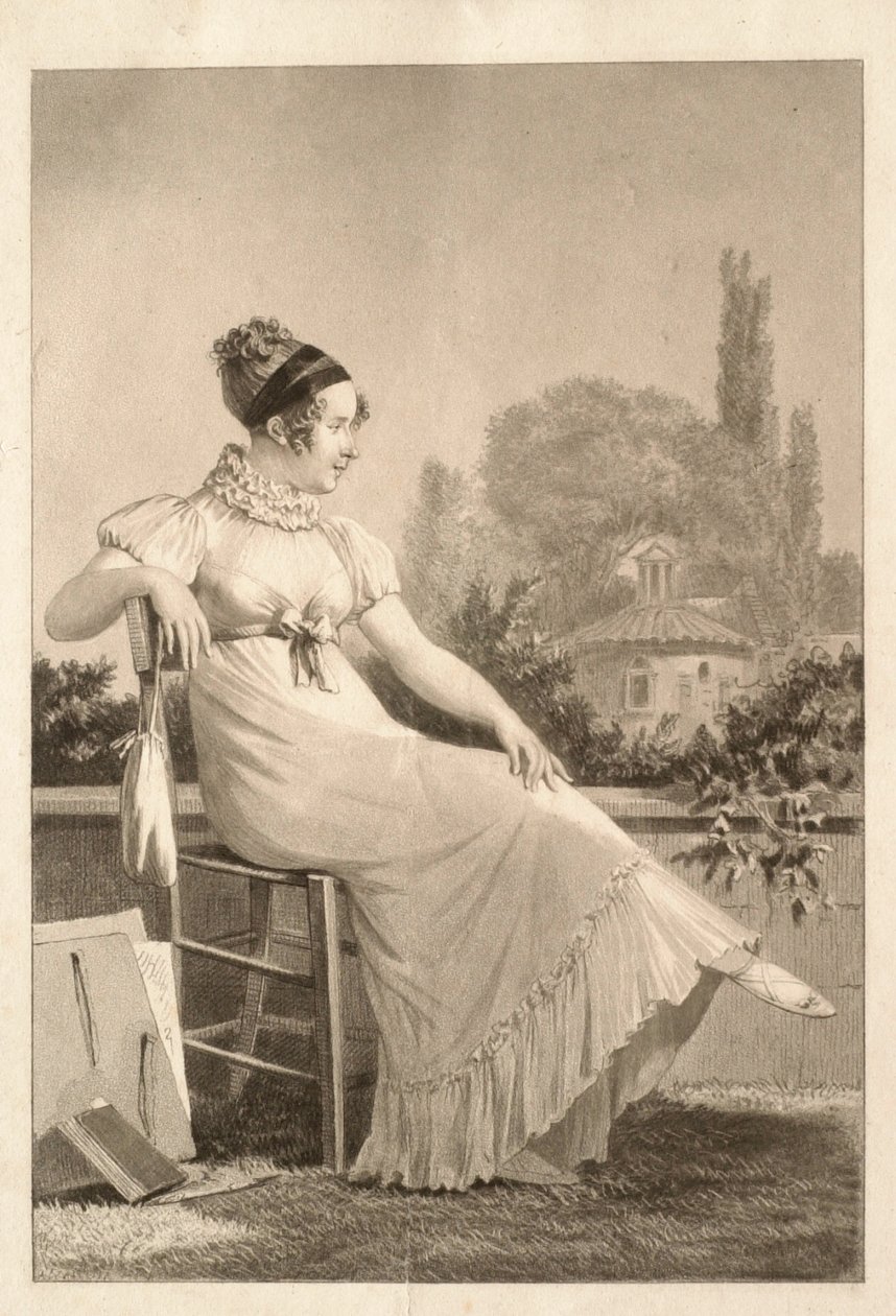 Portrét mladé ženy od Philibert-Louis Debucourt