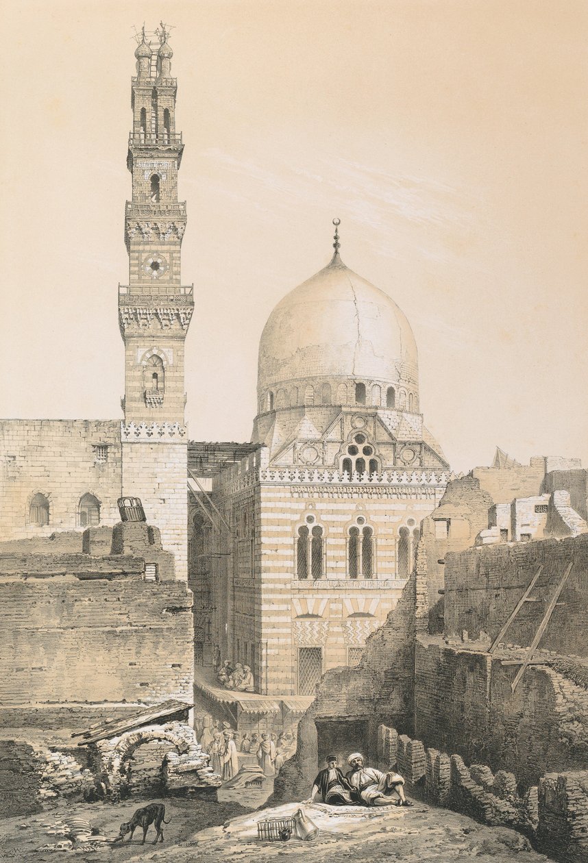 Mešita a hrobka El Ghouryho od Philibert Joseph Girault de Prangey
