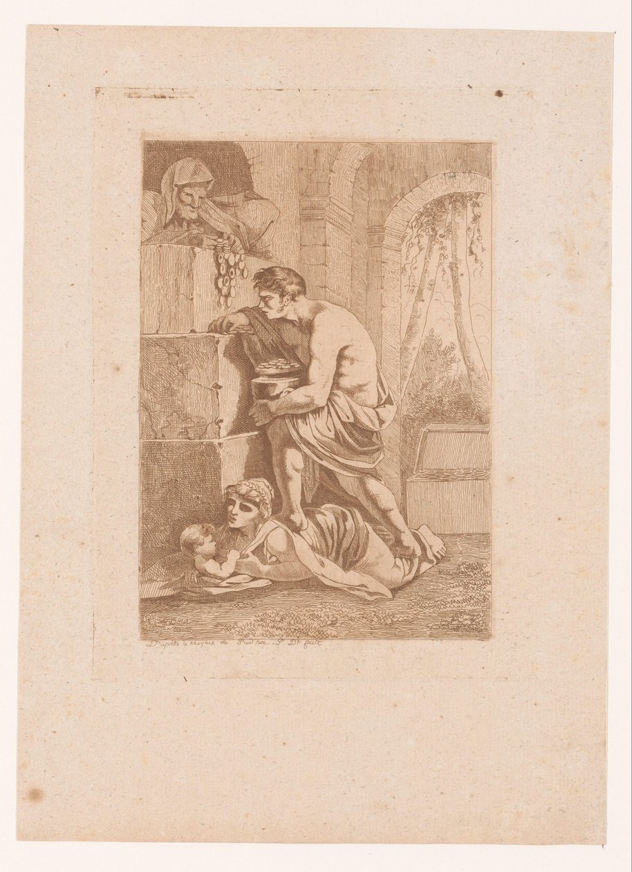 Edouard a zlato od Philibert Louis Debucourt