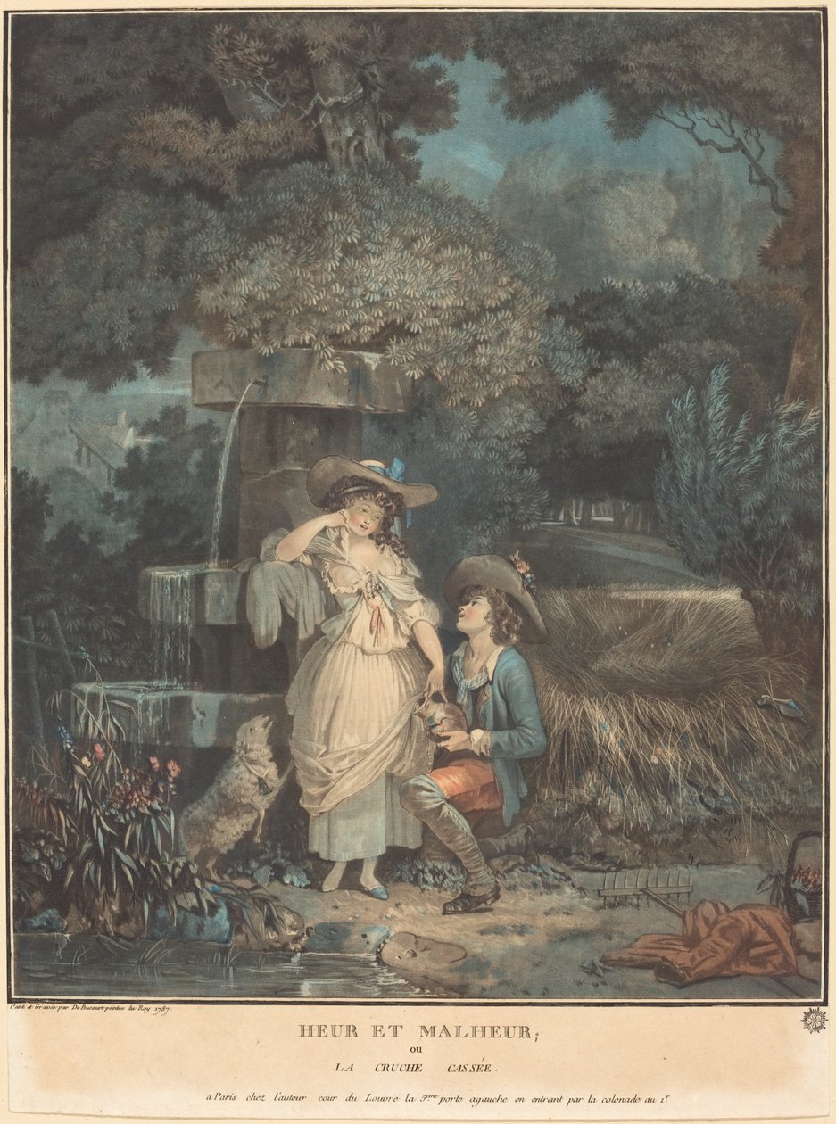 Heur et Malheur, aneb Rozbitý džbán od Philibert Louis Debucourt