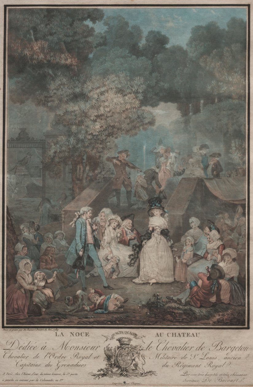 Svatba na Hradě od Philibert Louis Debucourt