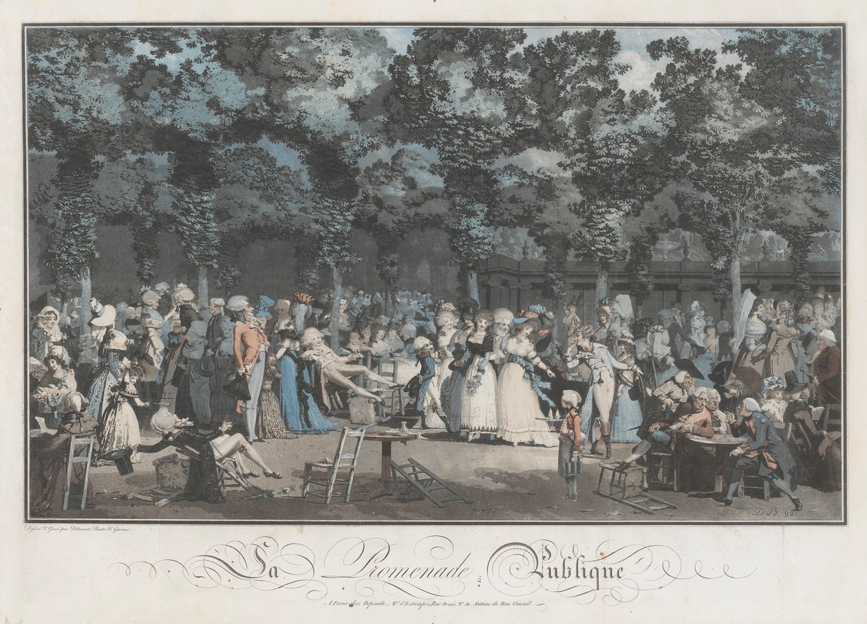 Veřejná promenáda od Philibert Louis Debucourt