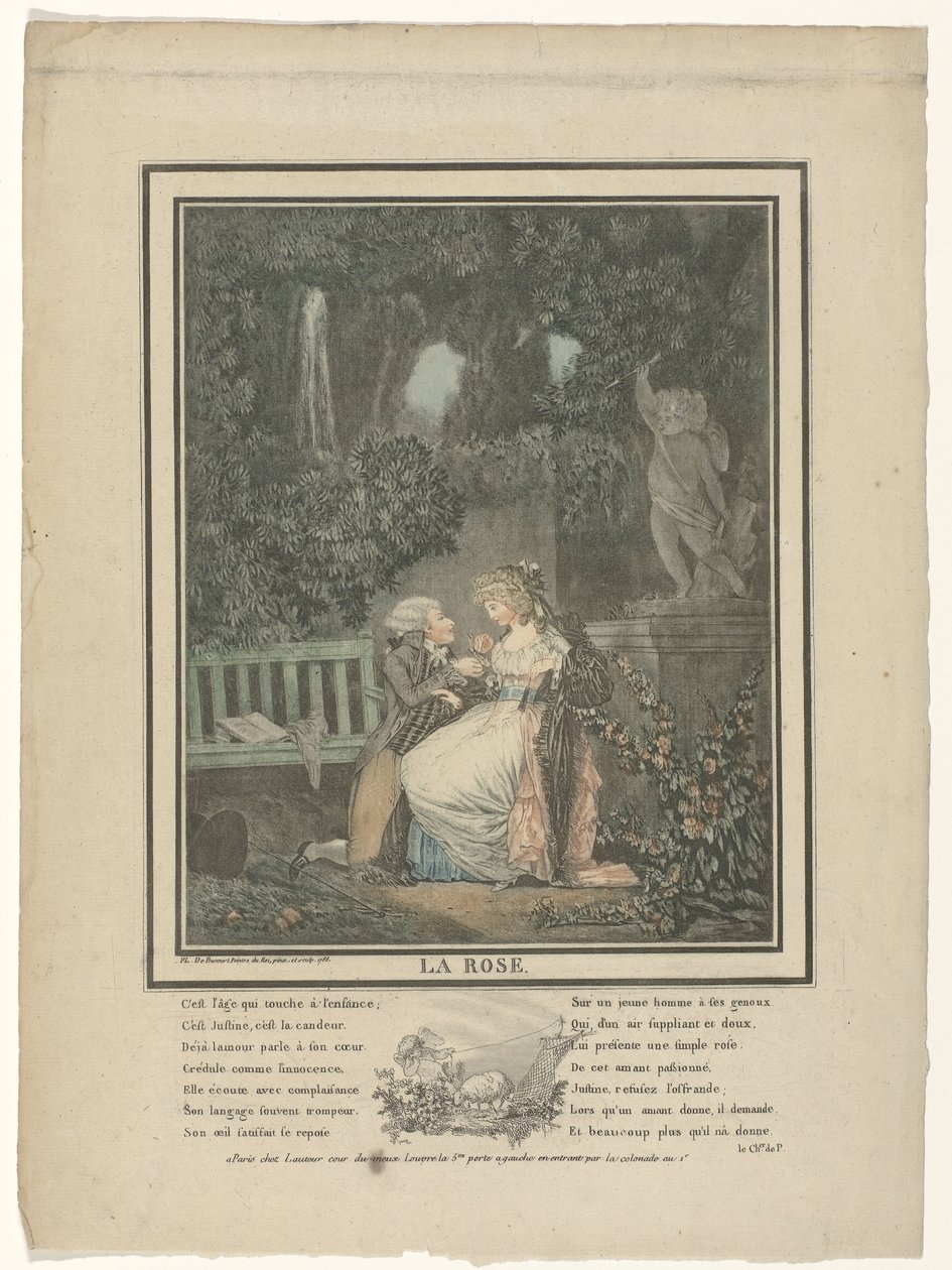 Růže, 1788 od Philibert Louis Debucourt