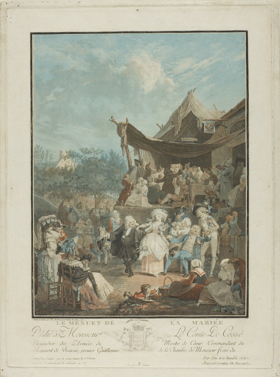 Nevěstin menuet od Philibert Louis Debucourt