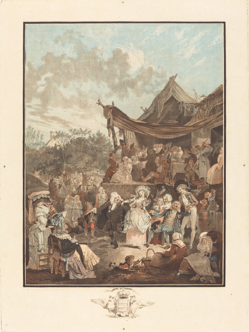 Menuet nevěsty od Philibert Louis Debucourt