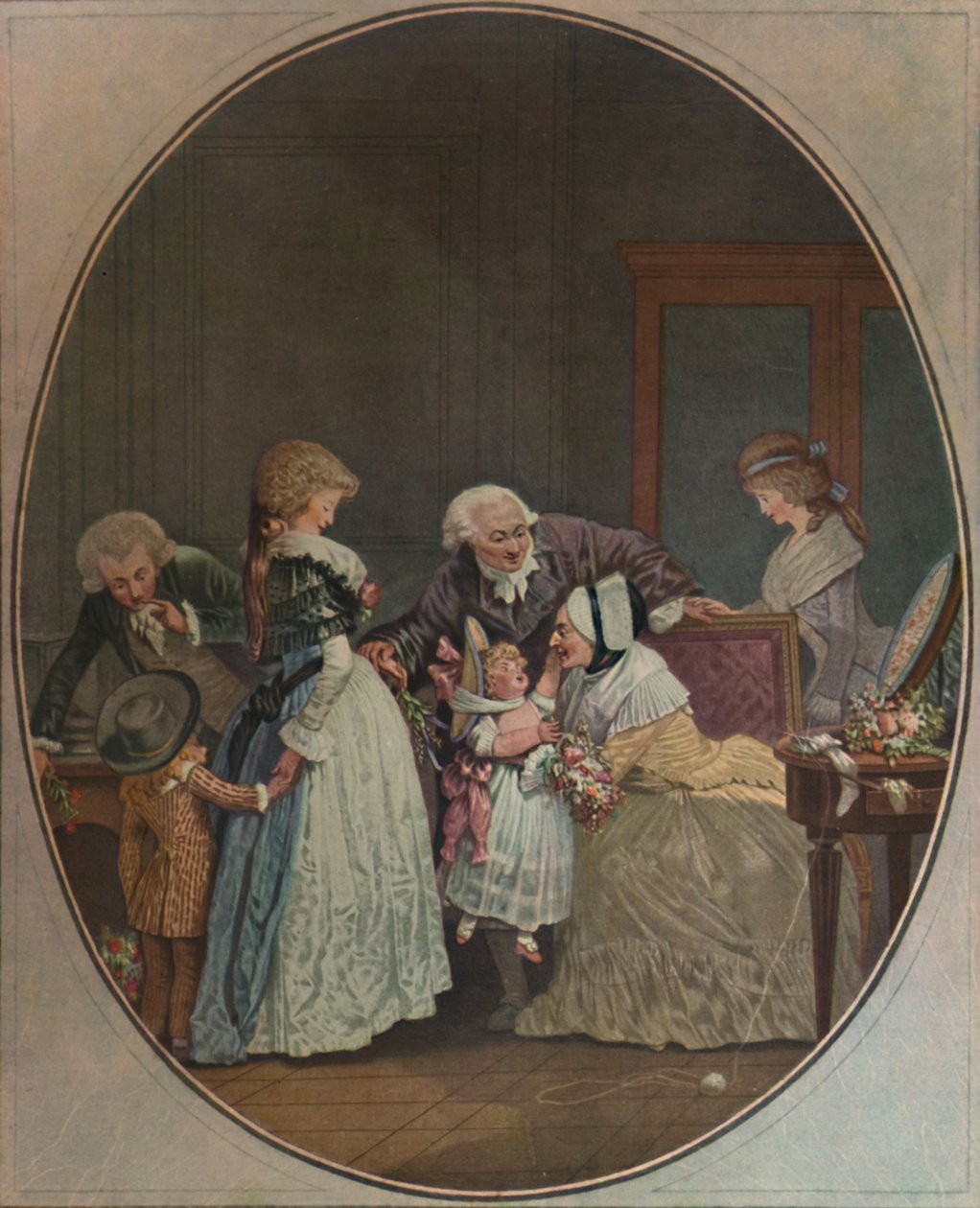 Kytice aneb Den babičky, 1788, 1913 od Philibert Louis Debucourt