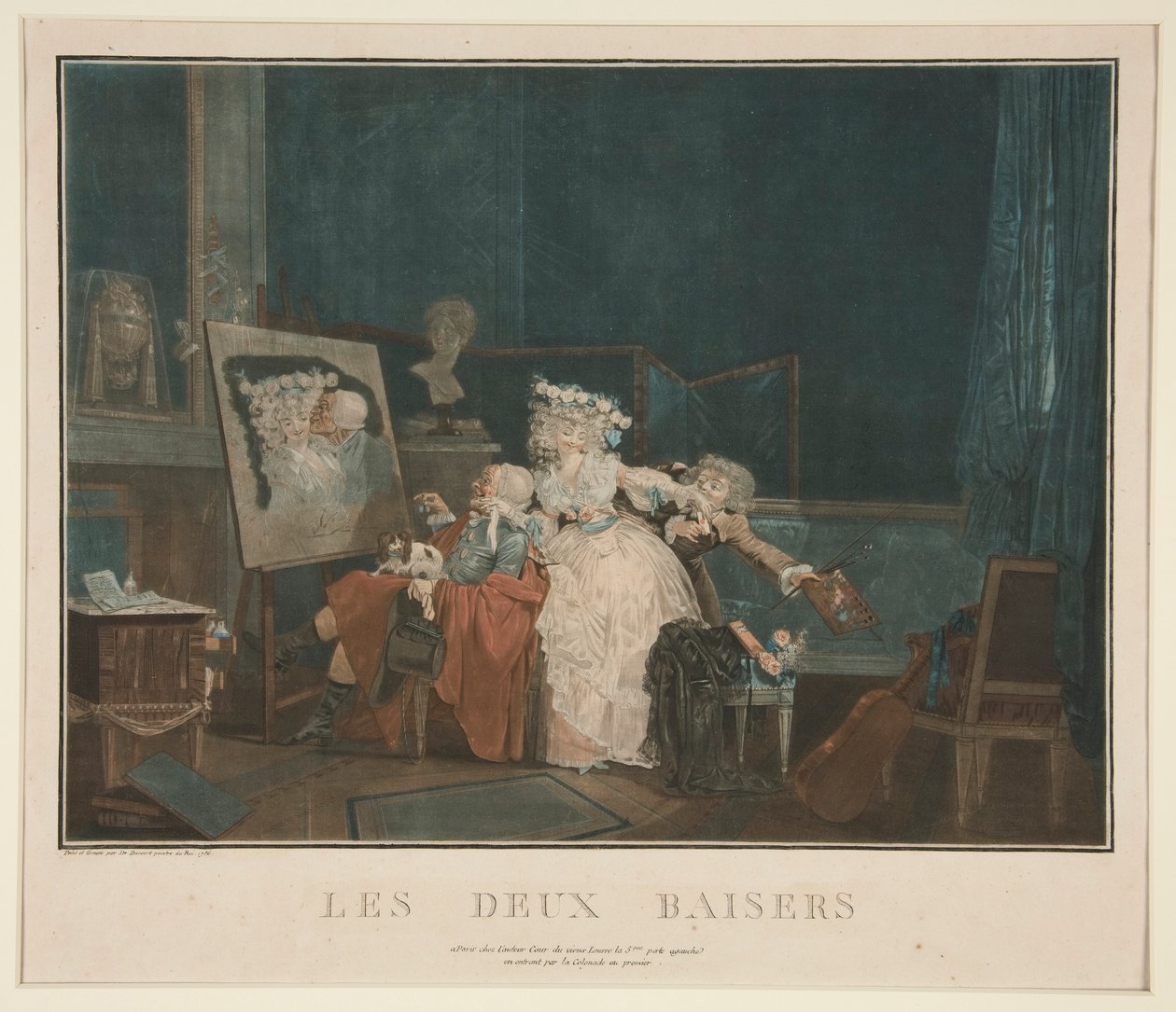 Dva polibky od Philibert Louis Debucourt