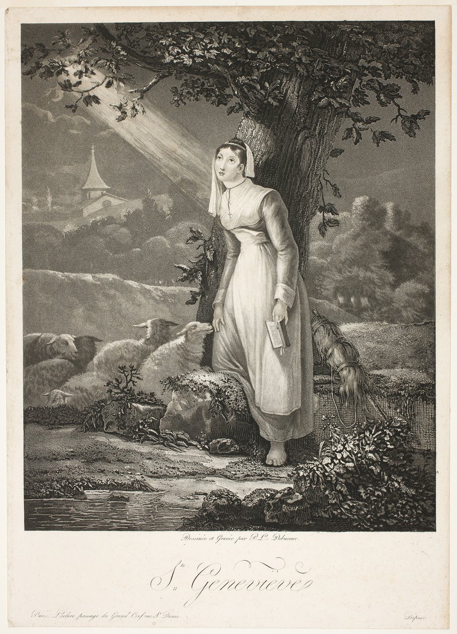 Saint Genevieve od Philibert Louis Debucourt