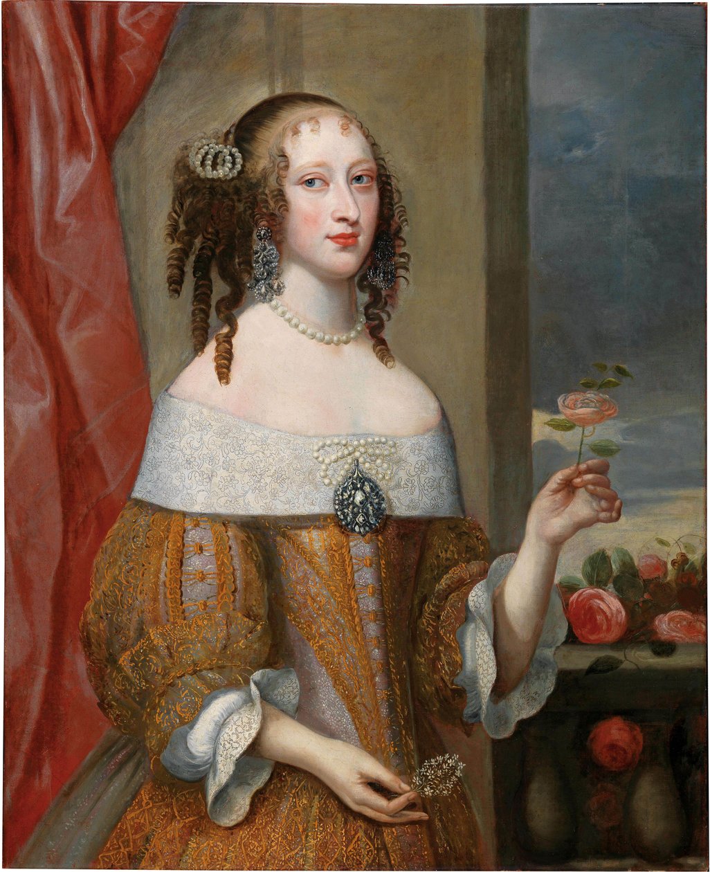 Portrét princezny Henriette Adelaide Savojské 1636-1676, bavorská kurfiřta. od Philibert Torret