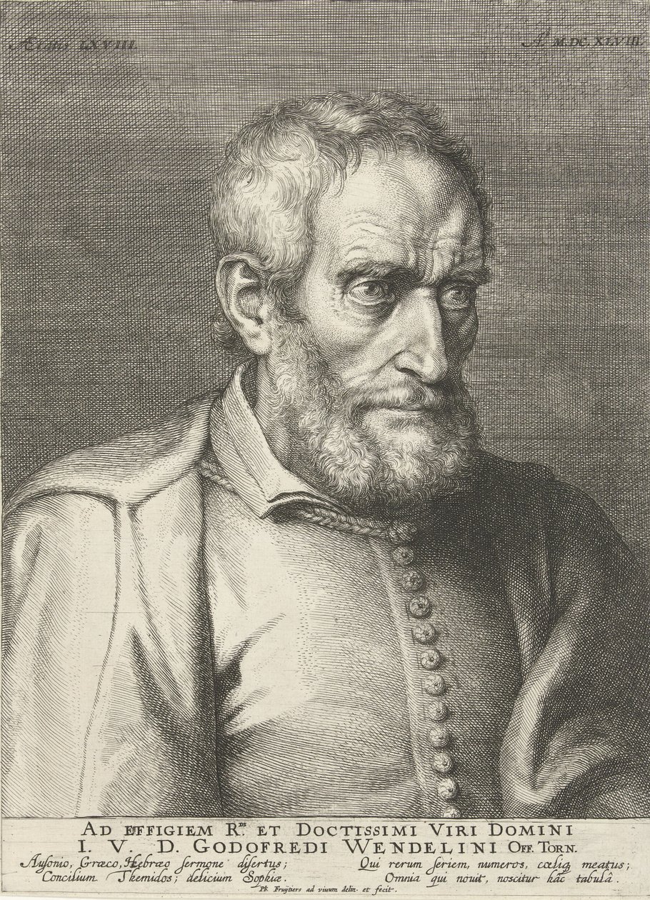 Portrét Godefrida Wendelina ve věku 68 let od Philipa Fruytierse (1648) od Philip Fruytiers