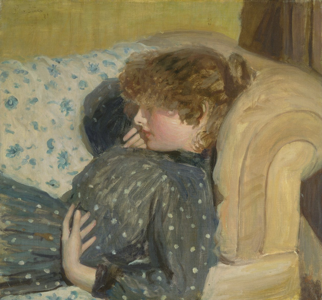Dívka na pohovce, 1891 od Philip Wilson Steer